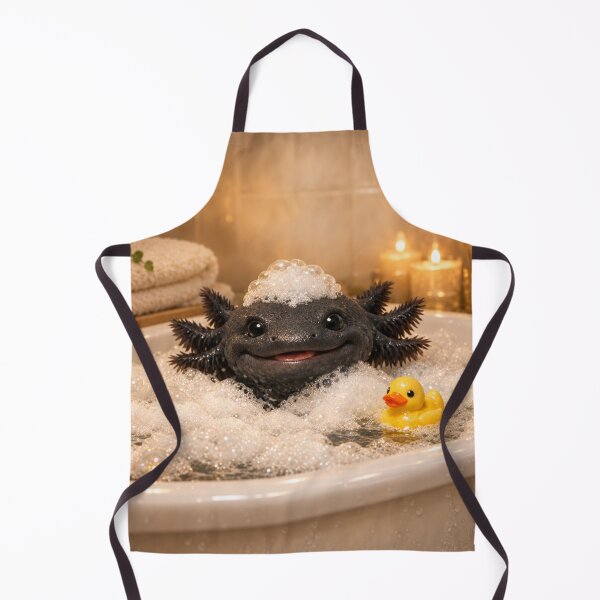 Item preview, Melanoid Axolotl Bathtub designed and sold by Sillytoe.