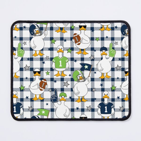 Item preview, Silly Goose Football Seahawks Colors designed and sold by KrisInStitches.