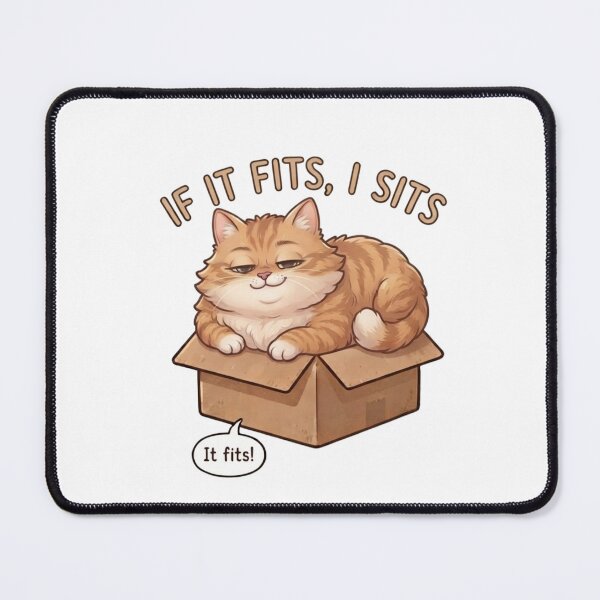 Item preview, Funny Cute Cat In A Box Vector designed and sold by TinyPawDesigns.