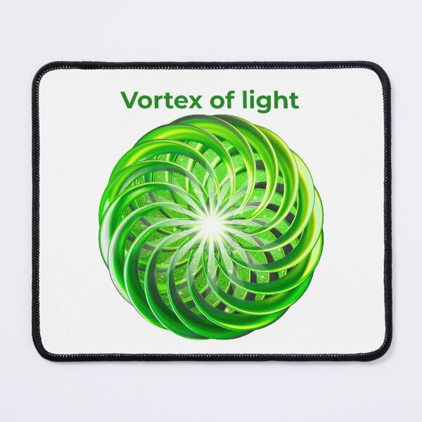Item preview, Vortex of Light - Green Spiral Abstract Art designed and sold by MinimalAurashop.
