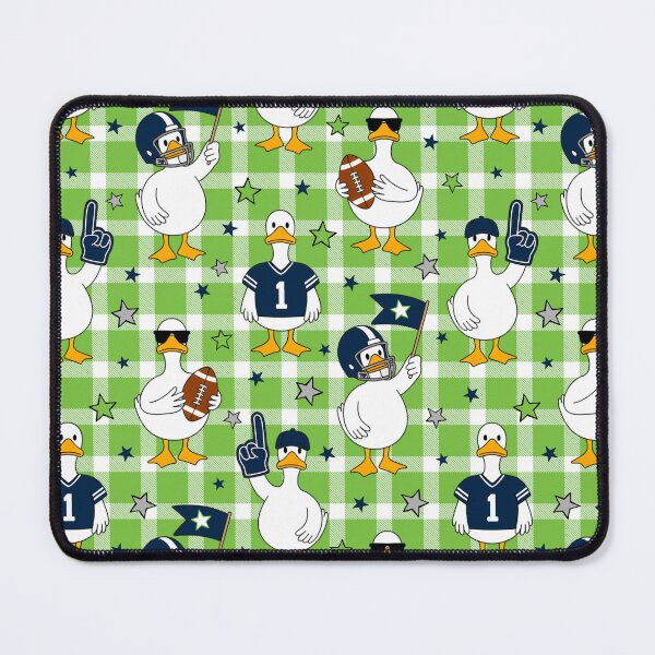 Item preview, Silly Goose Football Seahawks Colors designed and sold by KrisInStitches.