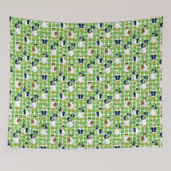 Item preview, Silly Goose Football Seahawks Colors designed and sold by KrisInStitches.