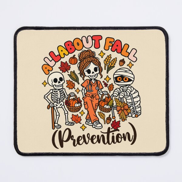 Item preview, All About Fall Prevention Thanksgiving Nurse Skeleton Humor designed and sold by AmiGraph.
