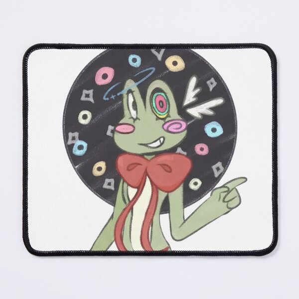 Item preview, Hypnotic Frog Red Bow Weirdcore Cartoon designed and sold by Dodelestar.