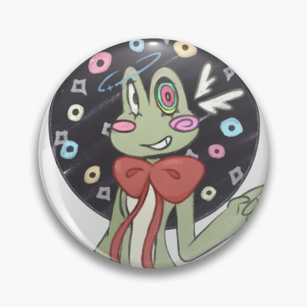 Item preview, Hypnotic Frog Red Bow Weirdcore Cartoon designed and sold by Dodelestar.