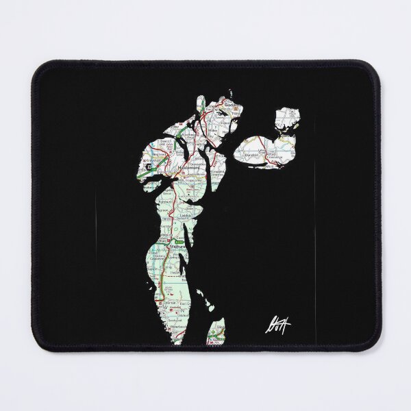 Item preview, Thick Muscled Black Dude Nude Map Art By NLMKArtStudio designed and sold by NLMKArtStudio.
