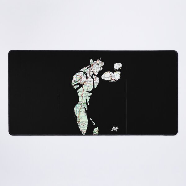 Item preview, Thick Muscled Black Dude Nude Map Art By NLMKArtStudio designed and sold by NLMKArtStudio.