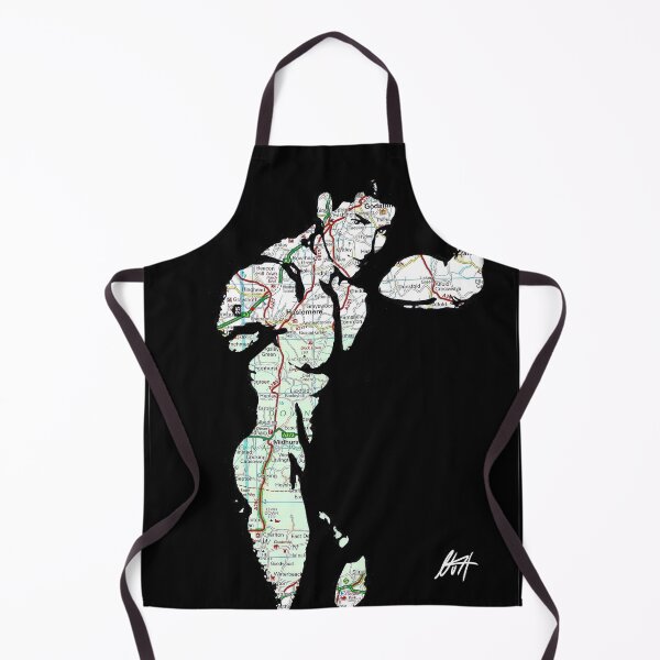 Item preview, Thick Muscled Black Dude Nude Map Art By NLMKArtStudio designed and sold by NLMKArtStudio.