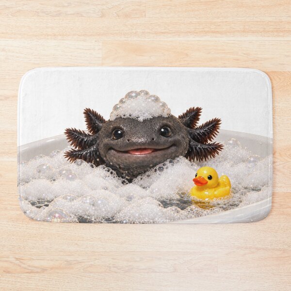 Item preview, Melanoid Axolotl Bubble Bath designed and sold by Sillytoe.