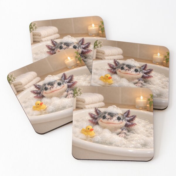 Item preview, Mosaic Axolotl Bathtub designed and sold by Sillytoe.