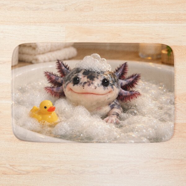 Item preview, Mosaic Axolotl Bathtub designed and sold by Sillytoe.