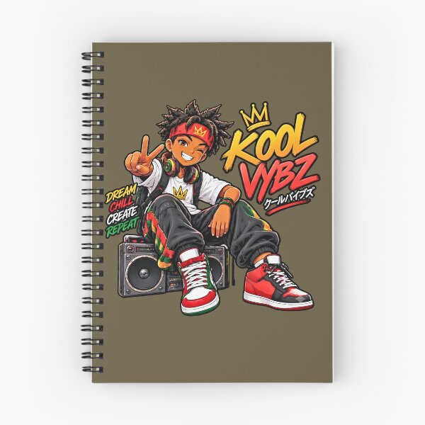 Item preview, Cool Vibes Kool Vybz Anime Style Hip Hop Kid Boombox Print designed and sold by digitalbob60.