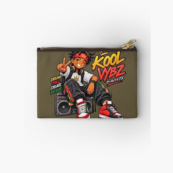 Item preview, Cool Vibes Kool Vybz Anime Style Hip Hop Kid Boombox Print designed and sold by digitalbob60.