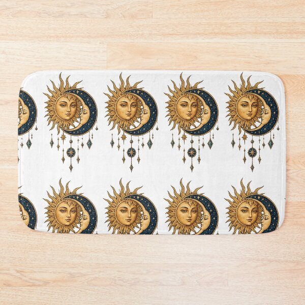 Item preview, Celestial Sun and Moon Boho Art designed and sold by DrAsmaaMohamed.