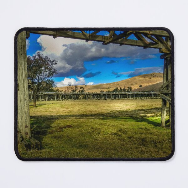 Item preview, Gundagai Rail Bridge of 1903 designed and sold by hanspeder.redbubble.com.