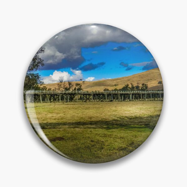 Item preview, Gundagai Rail Bridge of 1903 designed and sold by hanspeder.redbubble.com.