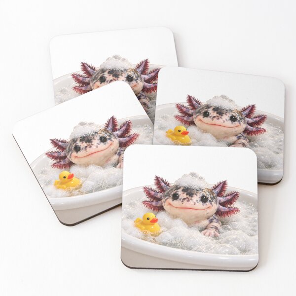 Item preview, Mosaic Axolotl Bubble Bath designed and sold by Sillytoe.