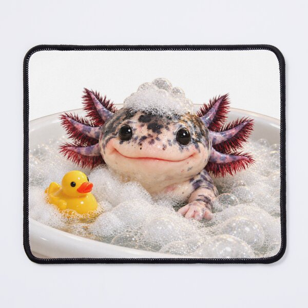 Item preview, Mosaic Axolotl Bubble Bath designed and sold by Sillytoe.