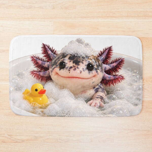 Item preview, Mosaic Axolotl Bubble Bath designed and sold by Sillytoe.