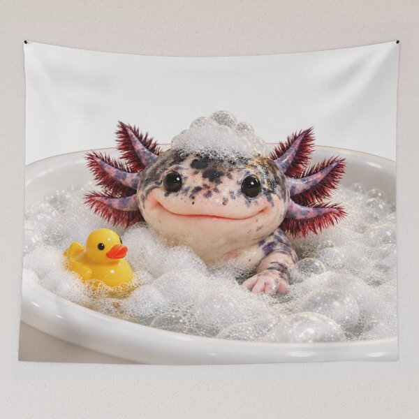 Item preview, Mosaic Axolotl Bubble Bath designed and sold by Sillytoe.