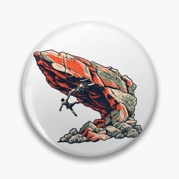 Item preview, Bouldering Overhang Chalk Burst Climber Graphic designed and sold by RAX Mirth Studio.