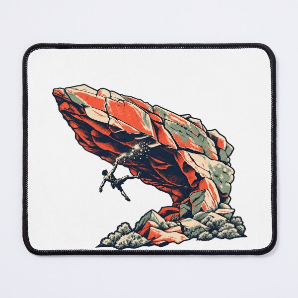 Item preview, Bouldering Overhang Chalk Burst Climber Graphic designed and sold by RAX Mirth Studio.