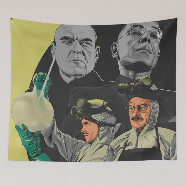 Aperçu de l'œuvre Groupe de portraits des personnages de Breaking Bad créée et vendue par tomner9876.