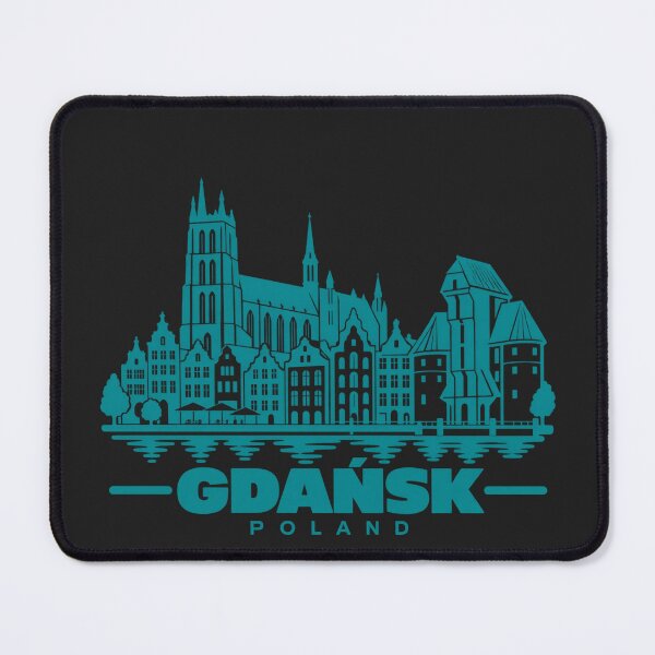 Item preview, Gdansk Poland Line Art Coastline Poster designed and sold by CMYKStudio.