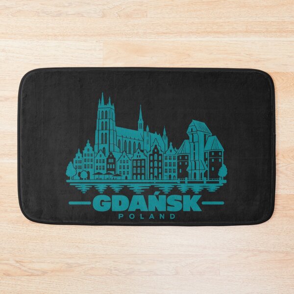 Item preview, Gdansk Poland Line Art Coastline Poster designed and sold by CMYKStudio.
