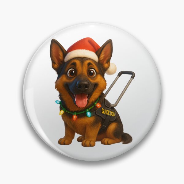 Item preview, German Shepherd Guide Dog Christmas designed and sold by Sillytoe.