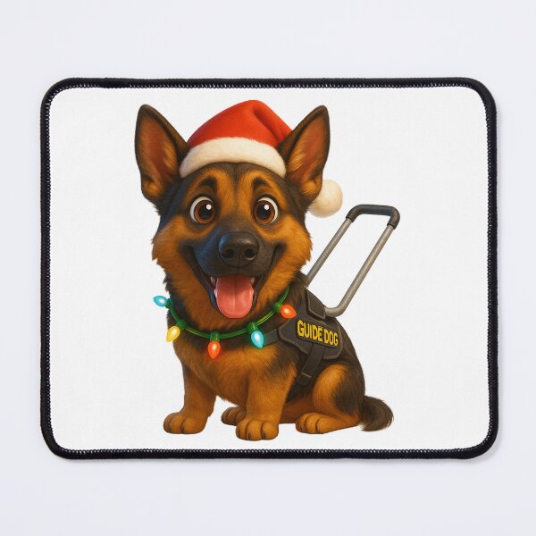 Item preview, German Shepherd Guide Dog Christmas designed and sold by Sillytoe.