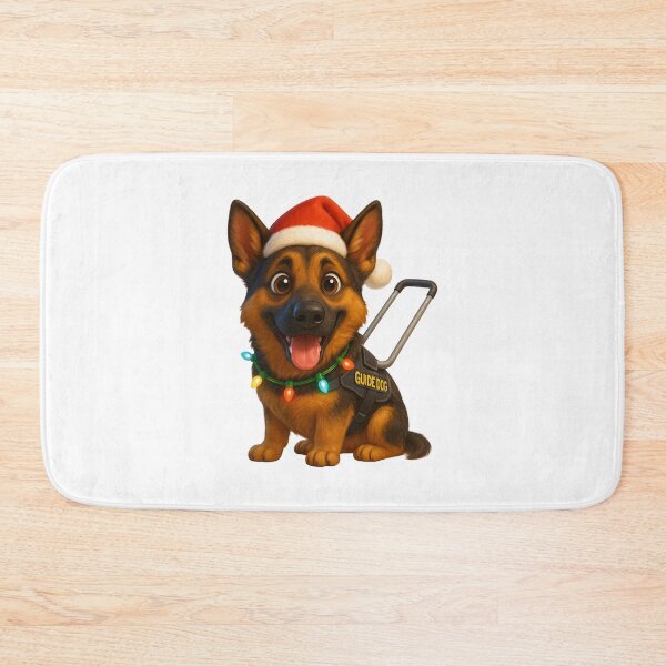 Item preview, German Shepherd Guide Dog Christmas designed and sold by Sillytoe.