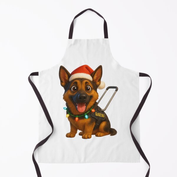 Item preview, German Shepherd Guide Dog Christmas designed and sold by Sillytoe.