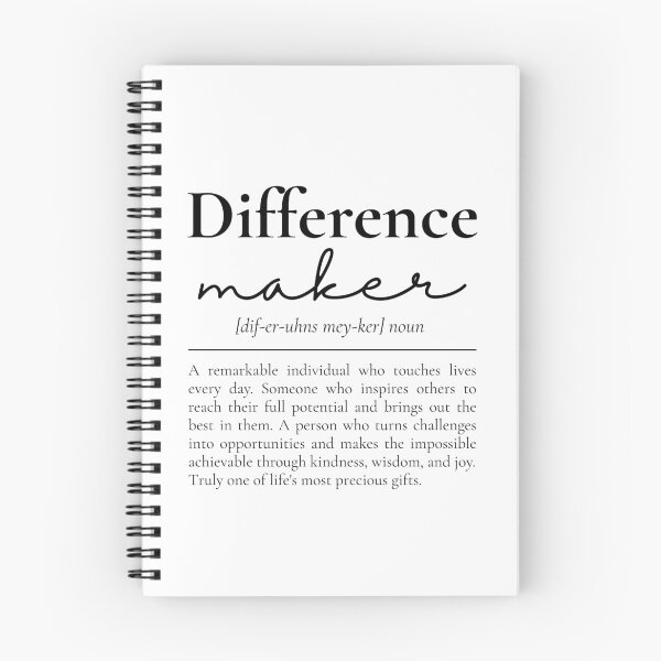 Item preview, Difference Maker Definition Noun Quote | Inspirational Mentor Leader Boss Definition | Best Coworker Appreciation Quote | Teacher Appreciation Gift Typography designed and sold by LitzoyGlobeArt.