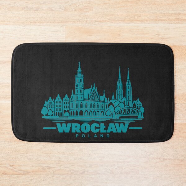 Item preview, Wroclaw Poland Line Art Skyline Poster designed and sold by CMYKStudio.