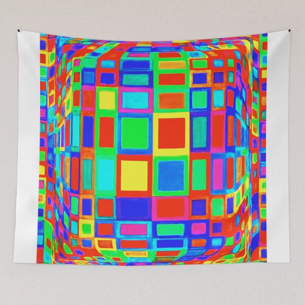 Item preview, Ond-dva - op art designed and sold by NeonCanvasDream.