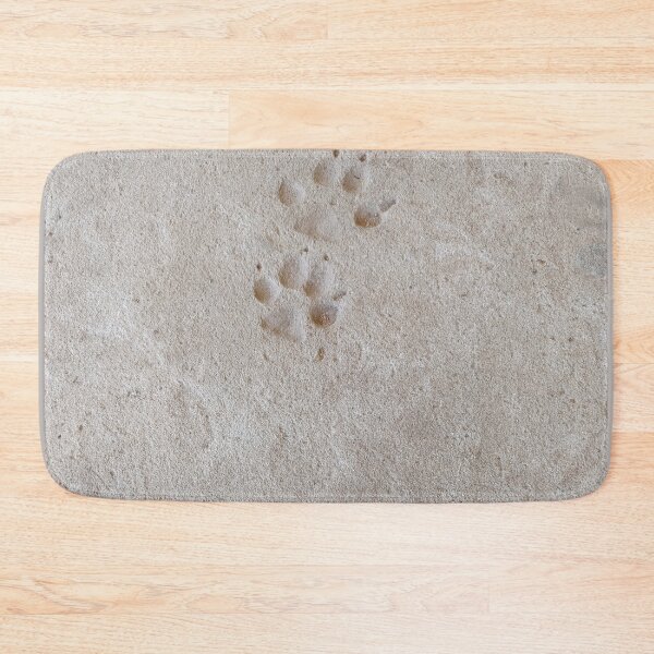 Item preview, Paw print in stone. Rustic dog track. designed and sold by PicturePic.