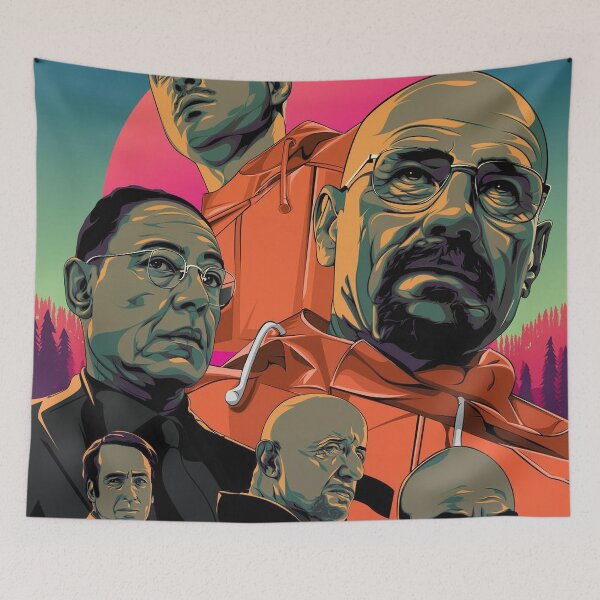 Item preview, Breaking Bad Walter White Jesse and Gus Portrait designed and sold by tomner9876.
