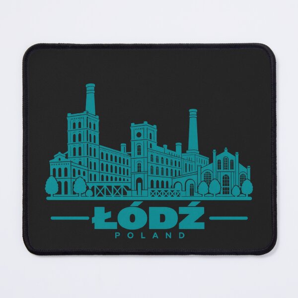 Item preview, Lodz Poland Line Art Skyline Poster designed and sold by CMYKStudio.