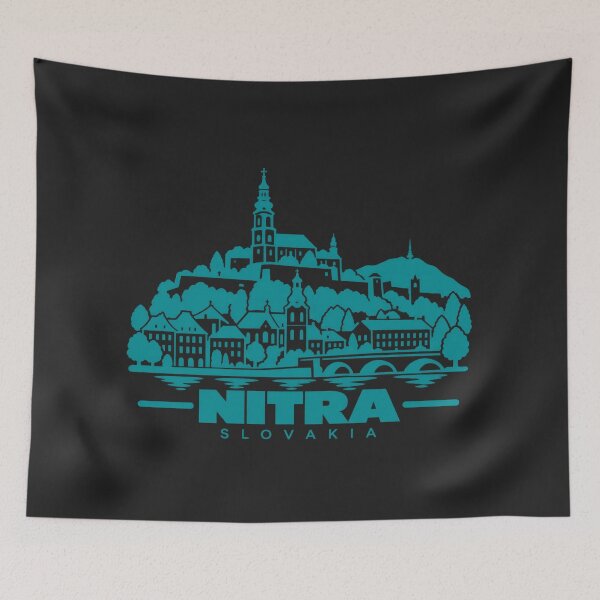 Item preview, Nitra Slovakia Line Art Landmark Poster designed and sold by CMYKStudio.