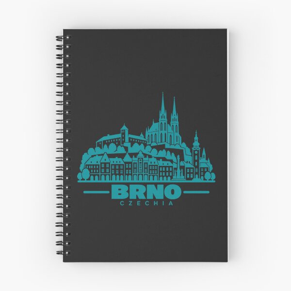 Item preview, Brno Czechia Line Art Skyline Poster designed and sold by CMYKStudio.