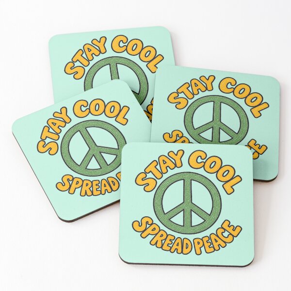 Item preview, Stay Cool Spread Peace Retro Peace Symbol designed and sold by RosalesArts.