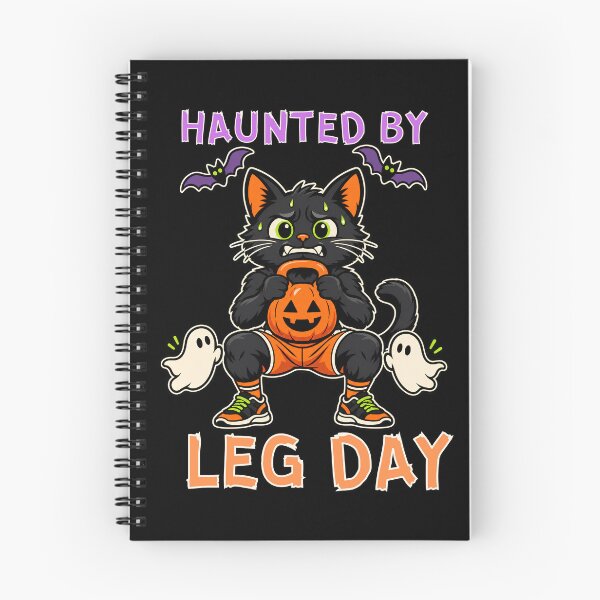 Item preview, Haunted by Leg Day Halloween Cat designed and sold by Bawek85Designs.
