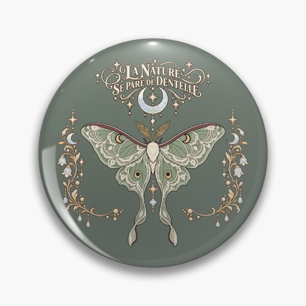 Item preview, La nature se pare de dentelle - Laced luna moth designed and sold by etherElric.