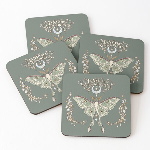Item preview, La nature se pare de dentelle - Laced luna moth designed and sold by etherElric.