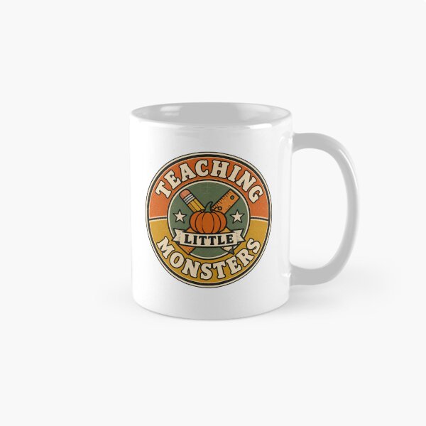 Item preview, Teaching Little Monsters Retro Halloween Teacher designed and sold by epic-phrases.