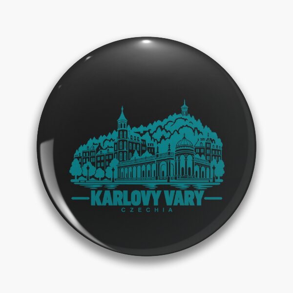 Item preview, Karlovy Vary Czechia Line Art Travel Poster designed and sold by CMYKStudio.