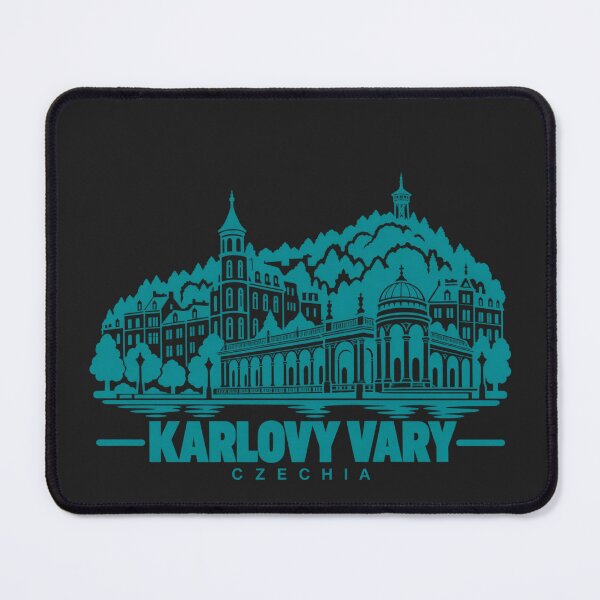 Item preview, Karlovy Vary Czechia Line Art Travel Poster designed and sold by CMYKStudio.