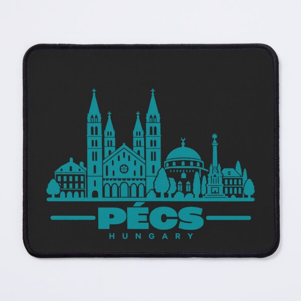 Item preview, Pecs Hungary Line Art Landmark Poster designed and sold by CMYKStudio.