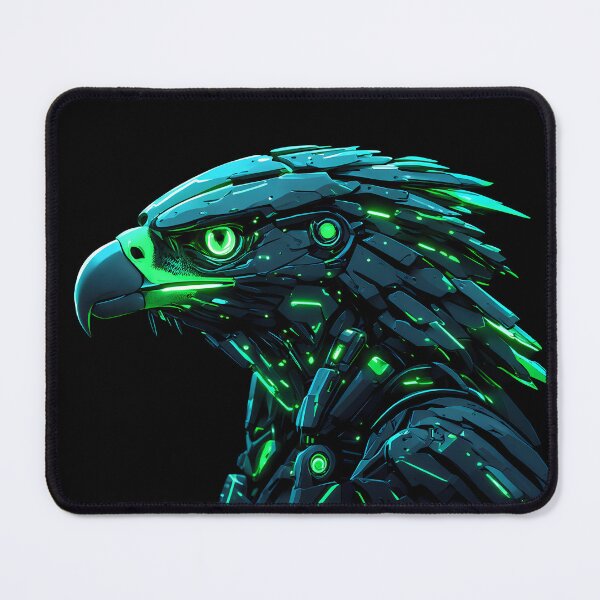 Item preview, Cyberpunk Neon Mecha Falcon designed and sold by Cyber Gold Studio.